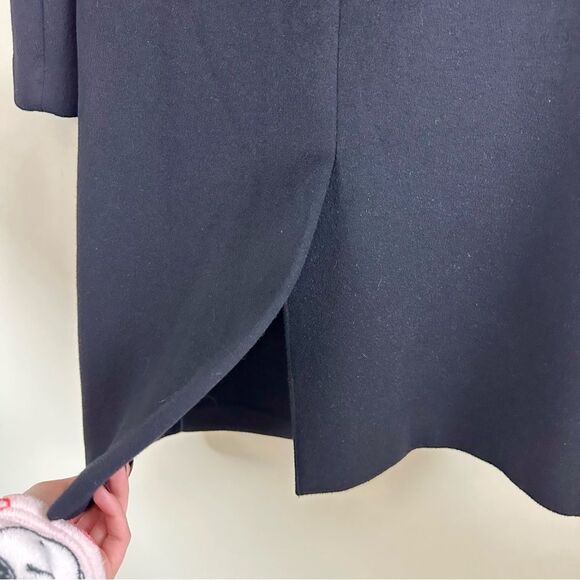 Prada Black Wool Double Breasted Pea Coat - Picture 7 of 15